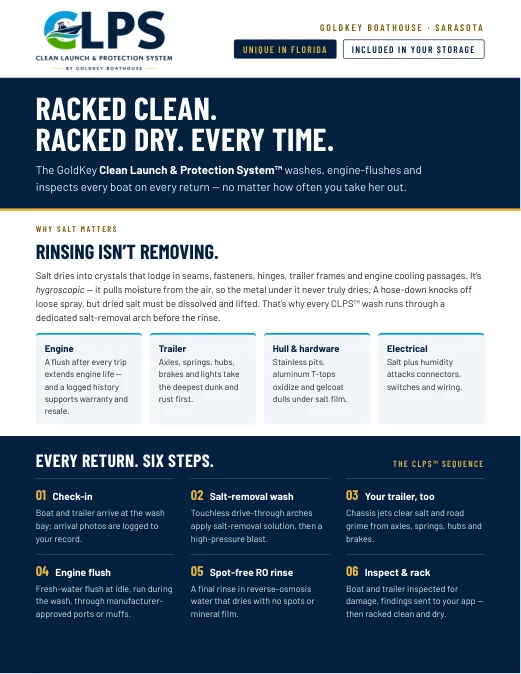 Clean Launch & Protection System flyer cover