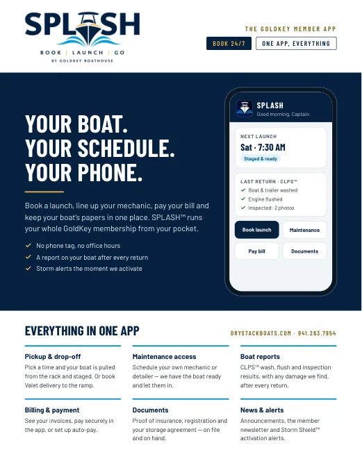 SPLASH member app flyer cover